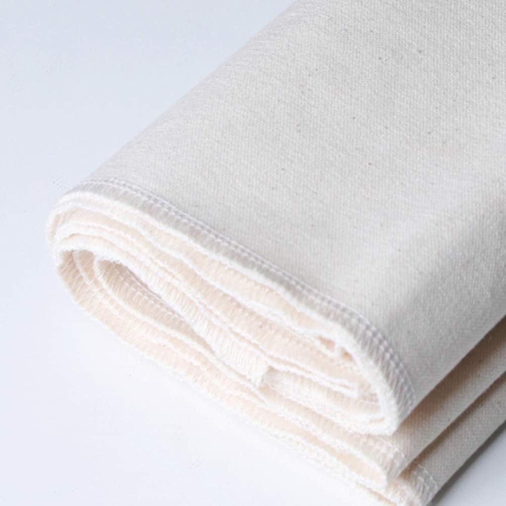 Hemoton Sourdough Basket Cloth Linen Bakers Dough Couche Proofing Cloth Cotton Pastry Bread Towel Fermented Mat Shaping Tool for Loafs Ciabatta Kitchen 150x60cm Beige Baking Basket Liner - Image 5